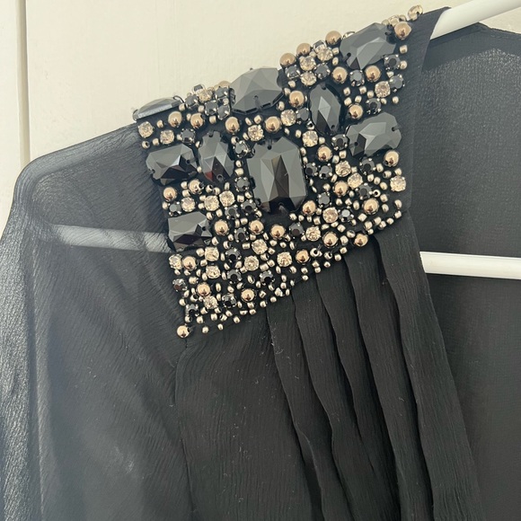 Club Monaco Silk New Without Tag Black Maxi Dress - Picture 4 of 6